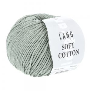 Lang Yarns Soft Cotton - Pelote de 50 gr - Coloris 0092 Sauge