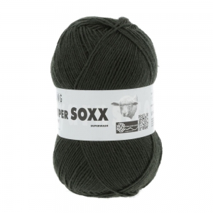 Lang Yarns Super Soxx 6 fils - Pelote de 150 gr - Coloris 0018 Vert Foncé