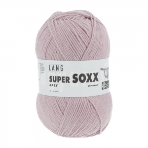 Lang Yarns Super Soxx 6 fils - Pelote de 150 gr - Coloris 0019 Rose