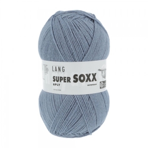 Lang Yarns Super Soxx 6 fils - Pelote de 150 gr - Coloris 0020 Bleu Clair