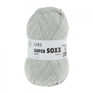 Lang Yarns Super Soxx 6 fils - Pelote de 150 gr - Coloris 0023 Girs Clair Mélangé