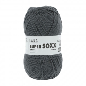 Lang Yarns Super Soxx 6 fils - Pelote de 150 gr - Coloris 0024 Gris