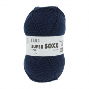 Lang Yarns Super Soxx 6 fils - Pelote de 150 gr - Coloris 0025 Navy