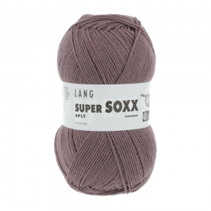 Lang Yarns Super Soxx 6 fils - Pelote de 150 gr - Coloris 0048 Vieux Rose