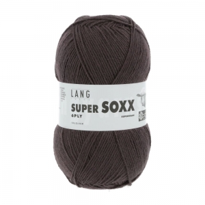 Lang Yarns Super Soxx 6 fils - Pelote de 150 gr - Coloris 0067 Marron