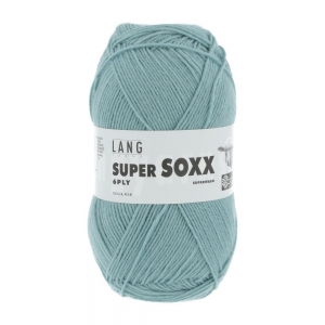 Lang Yarns Super Soxx 6 fils - Pelote de 150 gr - Coloris 0072 Aqua