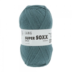 Lang Yarns Super Soxx 6 fils - Pelote de 150 gr - Coloris 0088 Pétrole