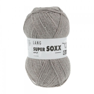 Lang Yarns Super Soxx 6 fils - Pelote de 150 gr - Coloris 0096 Beige Mélangé