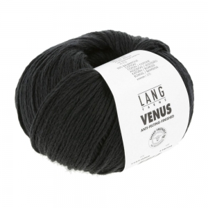 Lang Yarns Venus - Pelote de 50 gr - Coloris 0004 Noir