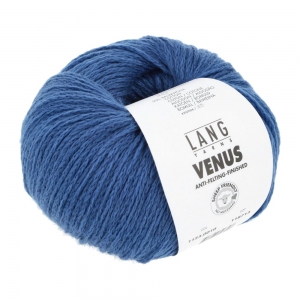 Lang Yarns Venus - Pelote de 50 gr - Coloris 0010 Bleu