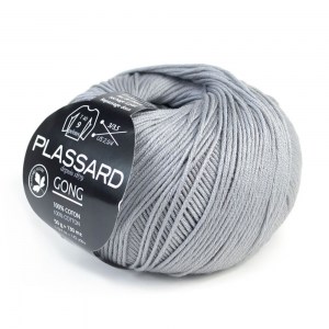 Plassard Gong - Pelote de 50 gr - Coloris 016 Acier