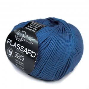 Plassard Gong - Pelote de 50 gr - Coloris 022 Bleu moyen