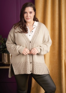 Modèle Zircon Veste en Rowan Alpaca Soft Dk et Dmc Diamant