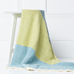 Striped Blanket Couverture en Rowan Baby Merino Silk DK