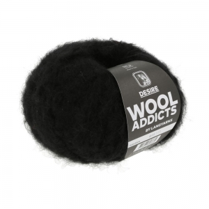 WoolAddicts by Lang Yarns Desire - Pelote de 50 gr - Coloris 0004 Black