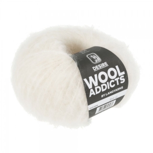 WoolAddicts by Lang Yarns Desire - Pelote de 50 gr - Coloris 0094 Écru