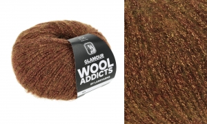 WoolAddicts by Lang Yarns Glamour - Pelote de 50 gr - Coloris 0015 Copper