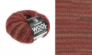 WoolAddicts by Lang Yarns Glamour - Pelote de 50 gr - Coloris 0162 Sienna