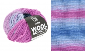 WoolAddicts by Lang Yarns Glow - Pelote de 50 gr - Coloris 0051 Fuchsia/Blue