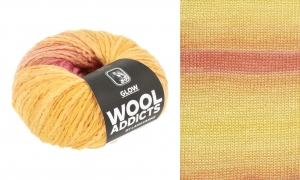 WoolAddicts by Lang Yarns Glow - Pelote de 50 gr - Coloris 0052 Orange/Red