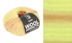 WoolAddicts by Lang Yarns Glow - Pelote de 50 gr - Coloris 0053 Yellow/Apricot