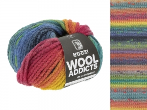 WoolAddicts by Lang Yarns Mystery - Pelote de 50 gr - Coloris 0004 Yellow/Green/Turquoise