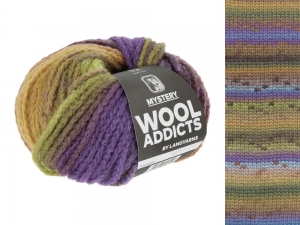 WoolAddicts by Lang Yarns Mystery - Pelote de 50 gr - Coloris 0005 Brown/Lilac/Olive